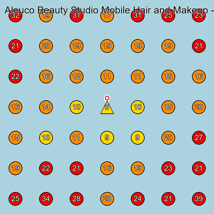 Aleuco Beauty Studio Mobile Hair and Makeup - NYC GeoGrid visibility map for Window Installation Service in None